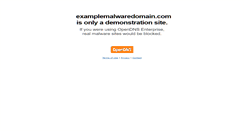 Desktop Screenshot of examplemalwaredomain.com