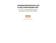 Tablet Screenshot of examplemalwaredomain.com